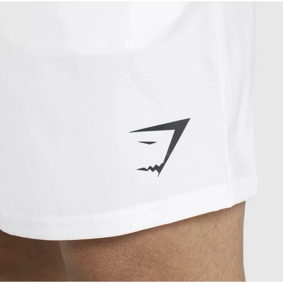 Gymshark Shorts Men's XL Fit White Arrival 7" Linerless Gym Running Train New‎ - Picture 2 of 6